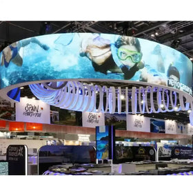 New Technology Curved Factory Price Customized Indoor Advertising Stage Backdrop Display Panels Flexible Film Led Display Screen