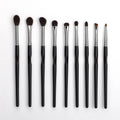 Wholesale Copper Ferrule Top Quality Eye Brushes Private Label 9 Pcs Blending Eyeshadow Brush Set