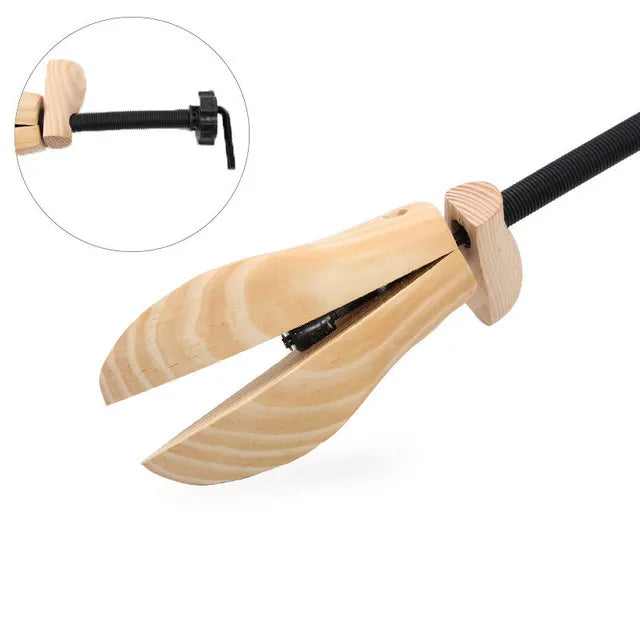 2 Way Adjustable Pine Wood Shoe Stretcher Size Adjustment Shoe Expander Wooden Shoe Tree for Women&Men MegaBDM