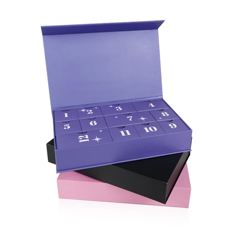 Ready to Ship 12 Days Advent Calendar Box Custom Design Fast Production Small Business Packaging