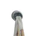 Simple Round Dish Towel Holder Self Adhesive Push Towel Holder Wall Mount Towel Hook for Kitchen Cabinet
