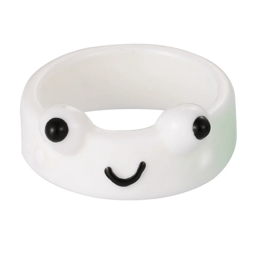 Fashion Trendy Ring Cute Frog Resin Ring for Wholesale N21653