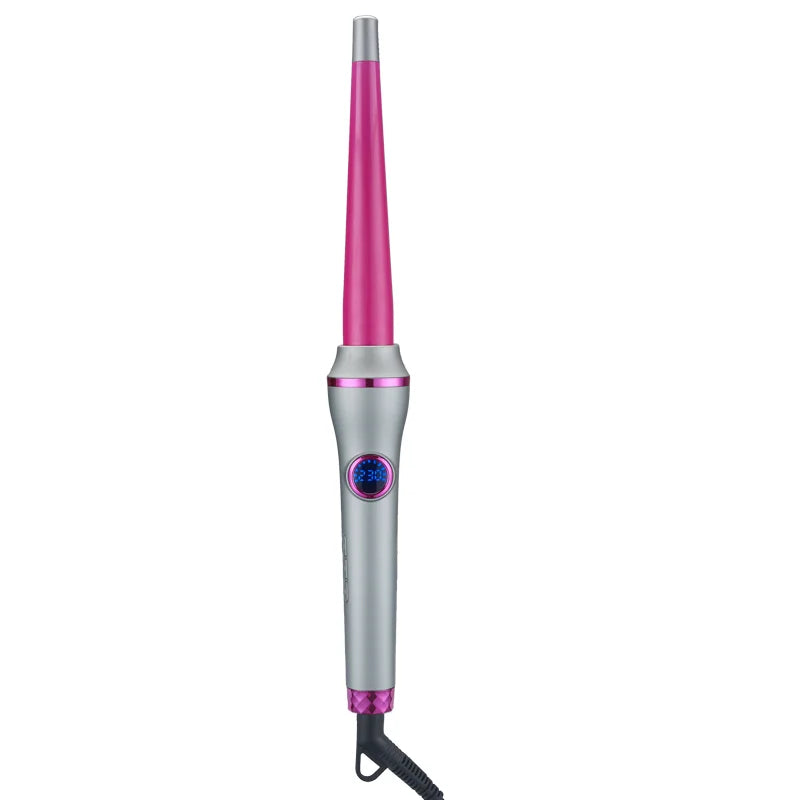 2024 Professional Upgraded 360 Degree Rotating Curling Iron LCD Temperature Electric PTC Professional Hair Curler for Long Hair