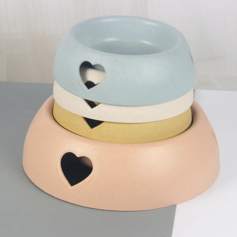 Pet Supplies Love Single Dog Cat Food Plastic Bowl