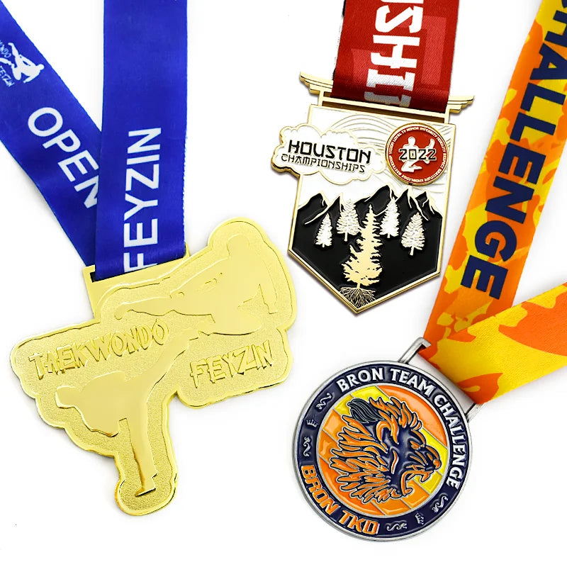 CNC Machine to Make Personalized Run Promotion Fun Champion Custom Sport Alloy Enamel Medallas Medal