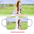 New Trend Cups Mugs Sublimation Heat Press Advertising Coffee Cups White  Sublimation Coffee Mug Cup