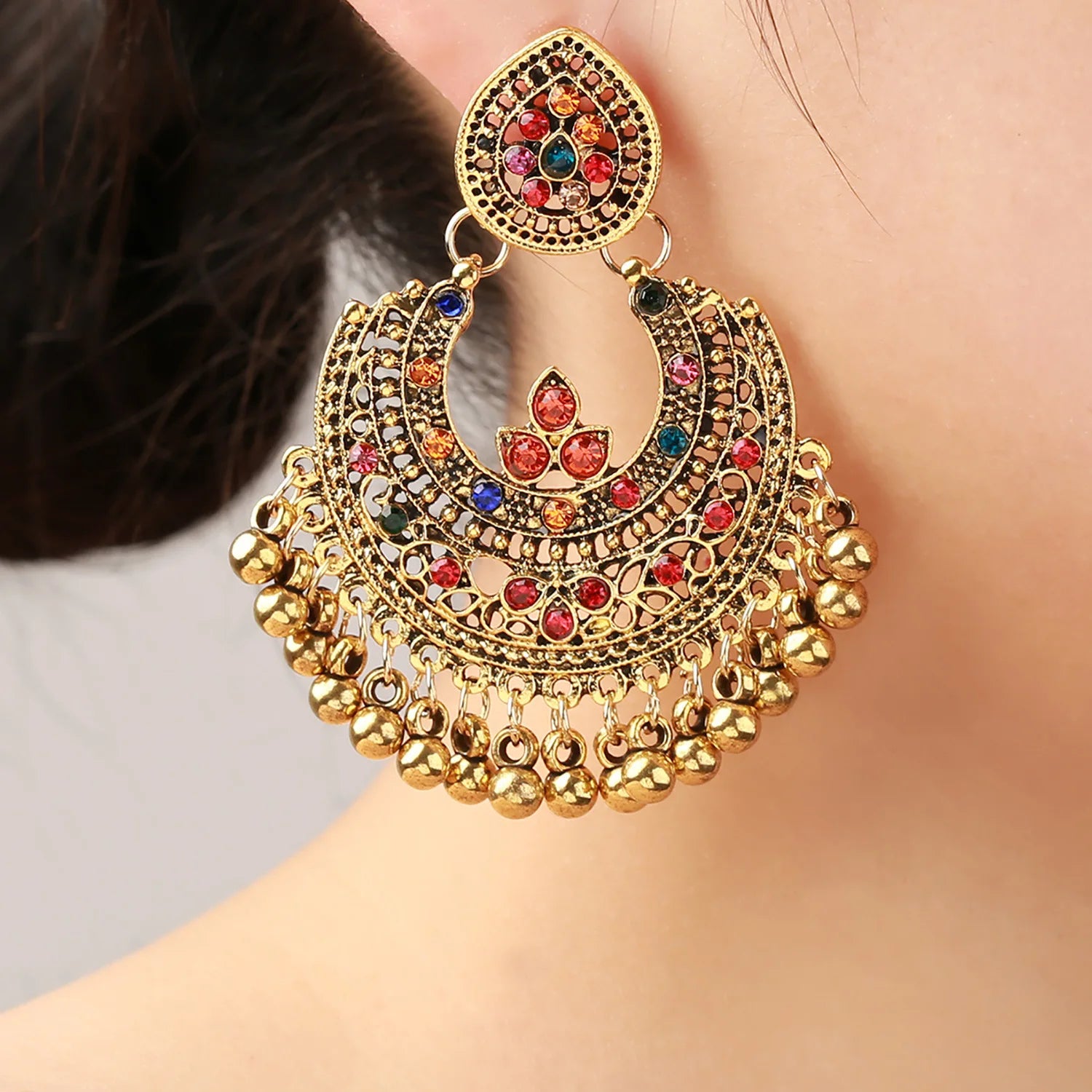 2024 Fashion Retro Women'S Earrings Luxury Women Jewelry Personality Long Tassel Earrings Charm Elegant Jewelry