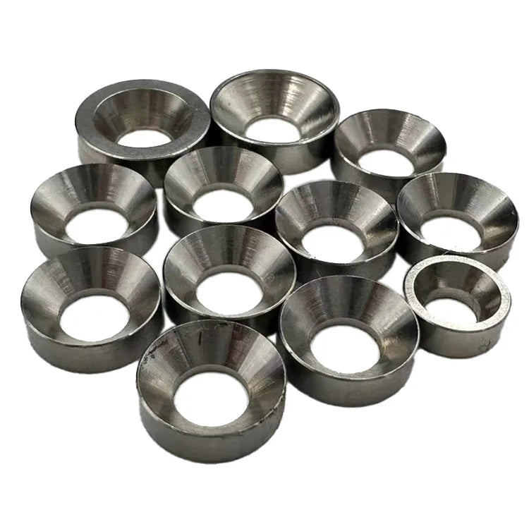 High Quality Plain Surface Stainless Steel Zinc Plated Tapered Countersunk Washers for Rock Climbing Mounting Applications