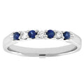 Promise Ring 925 Sterling Silver Six Stones Sapphire Jewelry CZ Engagement Oval Cut Natural Ring