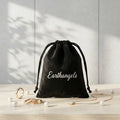 Custom Logo Recyclable Velvet Pouch Small Jewelry Container Promotional Packaging for Black Velvet Pouch Bag