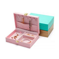 PU Leather Velvet Jewelry Boxes Ring Necklace Earring Gift Box for Gold Jewelry Packaging Organizer Box