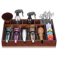 Hairdresser Wooden Barber Clipper Tool Tray Hair Trimmer Holder Organizer Table Collector Cosmetic Container razor Tool case Box