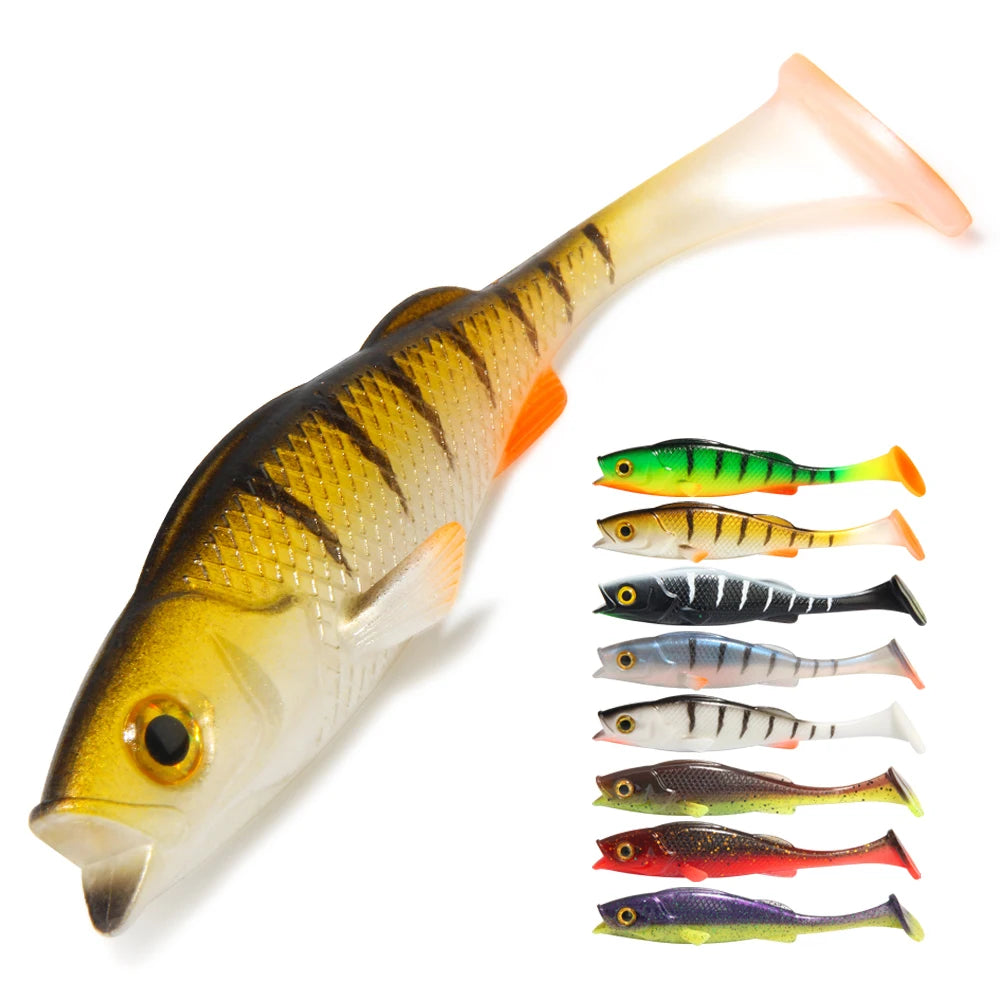 Spinopler Perch 7cm 11cm 14cm Soft Body Swimbait Bass Pike Fishing Lure Predator Fishing UV Wobbler Rubber Fish Shad Tackle
