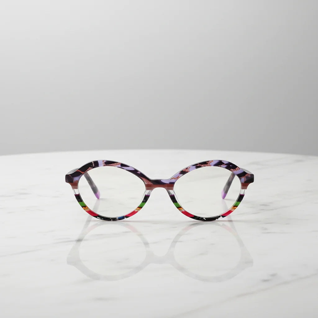 Ready Stock Newest Acetate Optical Frame Retro Oval Shape Acetate Glasses Unisex Acetate Eyewear in Fashion