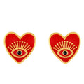 Creative Angel Eye Earrings Oil Drop Heart  Girl Ins Earrings