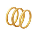 Custom Luxury Stainless Steel Frosted Ring Gold Plated Couplr Ring Jewelry