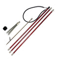 Spearfishing Hunting Spears Carbon Hawaiian Sling Pole Spear Adjustable Diving Hand Spear Gaff Gig With Steel Barb Tip Head