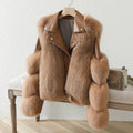 CUSTOM Winter Faux Fur Coats Ladies Short Jacket Warm Leather Fur Coat Fur Women Jackets