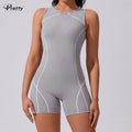 Women's Custom Sleeveless Sports Bodysuits Jumpsuits Gym Fitness Colour Blocking Spandex Workout Romper Yoga Sports Bodysuits