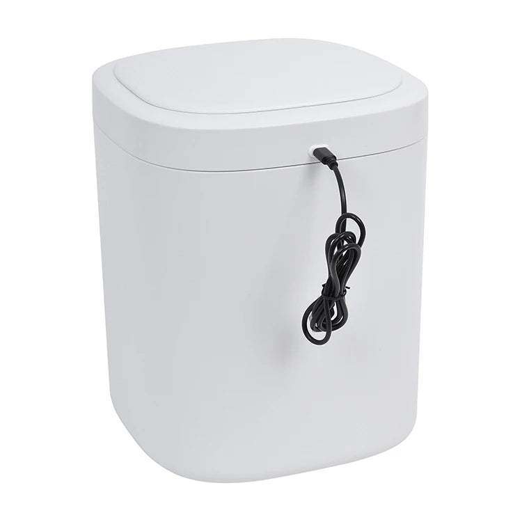 HANGSHAU Popular Modern Induction Electric Smart Dustbin 10L Soft Closing Automatic Smart Waste Bins