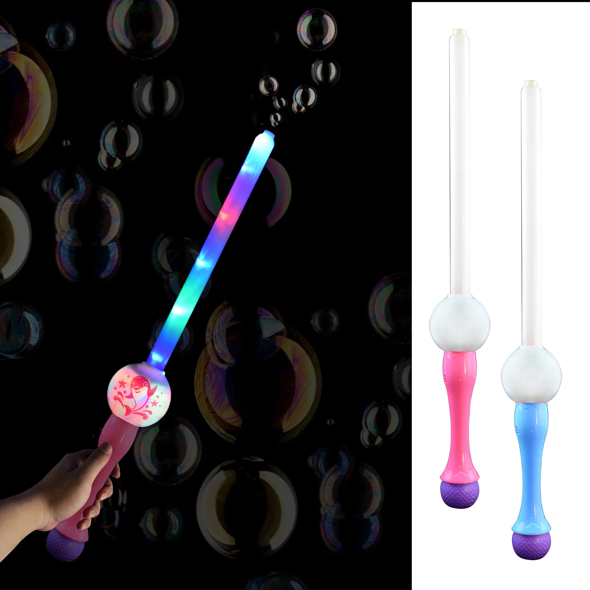LED Light-Up Bubble Wand Ball Sword Toys Gift  Music Party Supplies Holiday Gifts Bubble Water Machine Kids Party Favor Summer