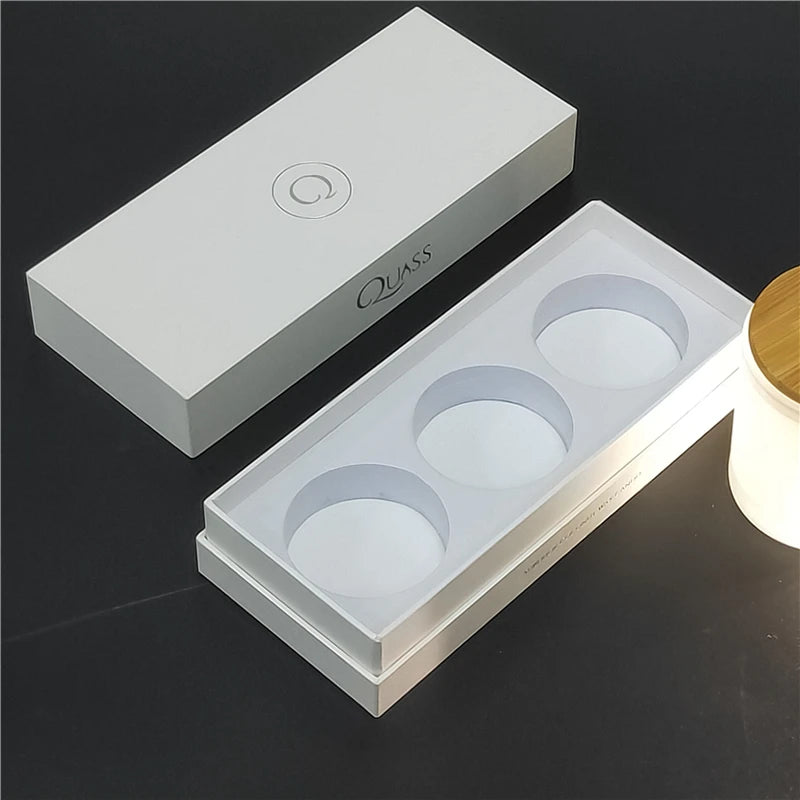 Custom Luxury Candle Holder Box for 3 Piece Candle