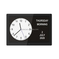 Pros 12 Inch Digital Calendar Day Clock Extra Large Non-Abbreviated Day Month Impaired Vision Memory Loss Dementia Clock Alarm