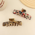10.2cm Classic Tortoiseshell Color Hair Claw Clips Simple Large Plastic Hair Claw Clip for Women