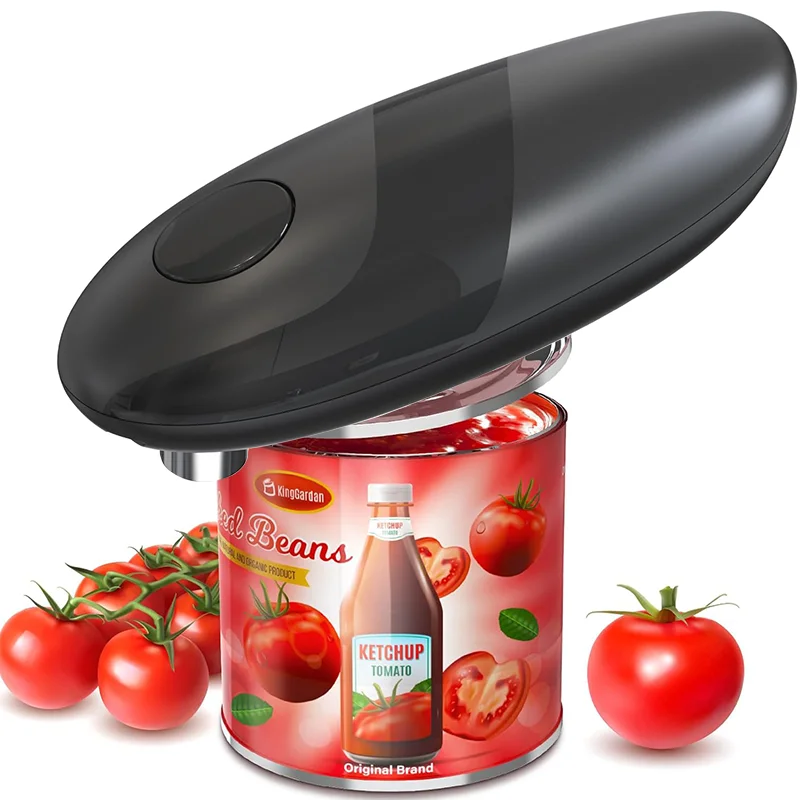 MUYI RTS Portable Automatic One Touch Electric Plastic Can Opener for Tin Jars and Bottles Kitchen Safety Easy Open