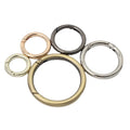 Nolvo World 19mm 25mm 32mm 38mm 50mm 5 Colors Factory Good Price Openable Round Ring for Bags Accessories Spring Gate Ring