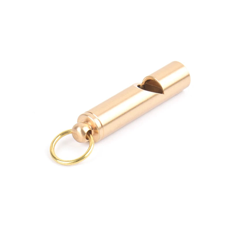 Brass Dog Whistle Keychain Accessories Outdoor Metal Whistle