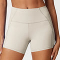 Women's High Waist Breathable Gym Shorts XS Size Wholesale Fitness Solid Yoga Shorts for Summer Running Workout and Yoga