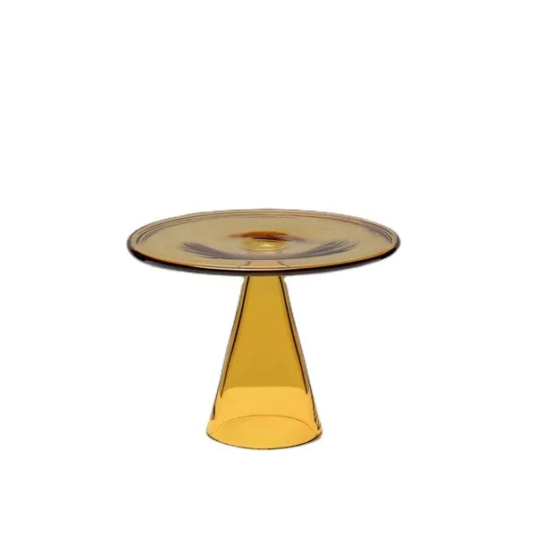 Custom Made Colored Hand Blown Heat-resistant Borosilicate Glass Plate