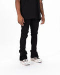 Custom Denim Stacked Jeans Men Flare Jeans Trousers Men's Versatile Denim Distressed Stacked Flare Jeans Men