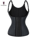 Hot Sale Latex Corset Women Shapers Slimming Vests Body Shaper Latex Shoulder Strap Waist Trainer 25 Steel Bones Adjustable Vest