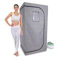Modern Larger Capacity 1-9 Gear Wet Steam Sauna Room 2000W Electric Heater Black Grey Acrylic Computer Control Panel Transom