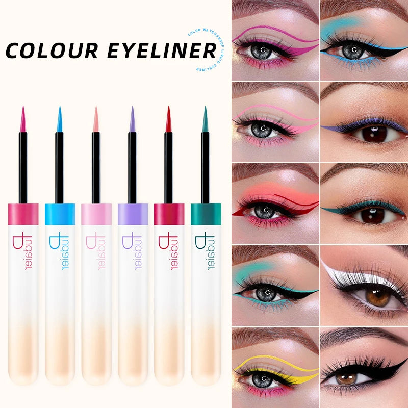 Pudaier High Pigment Quick-dry Anti-smudge Liquid Eyeliner Wholesale Long Lasting Waterproof Colored Eyeliner