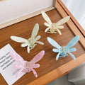 Dowell Acetic Acid Dragonfly Hair Clip Female Half Tied Hair Grip Clip Summer Feeling Curly Hair Shark Clip