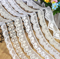 Spot Supply Delicate Small Flower Mesh Cotton Embroidery Lace Trimming for Children's Accessories