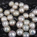 Natural 10-12mm White Edison Pearls Freshwater Pearl Loose No Hole Third Party Certified Gift & Party Use