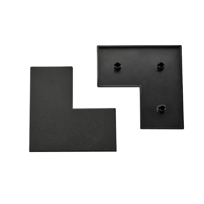 Nylon end cap aluminum profile cross-section plastic L-shaped end cap black  for right angle  6630L/8840L series