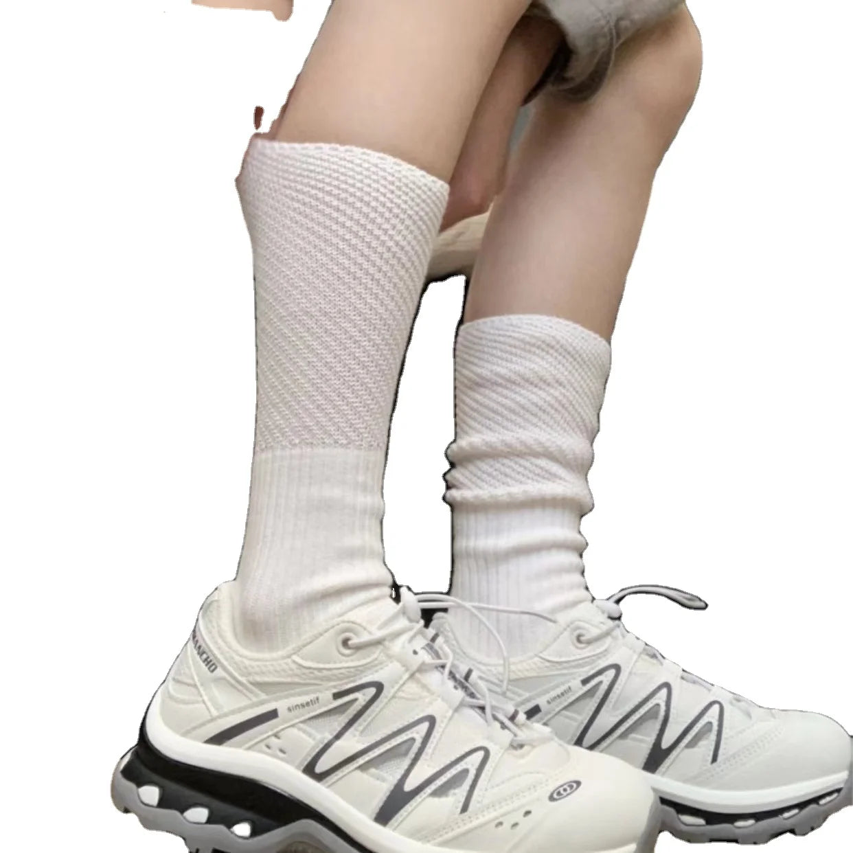 Xianghui Men's Women Quality Sport Tube Socks Men Colorful White Funny Cozy Combed Cotton Dress Socks