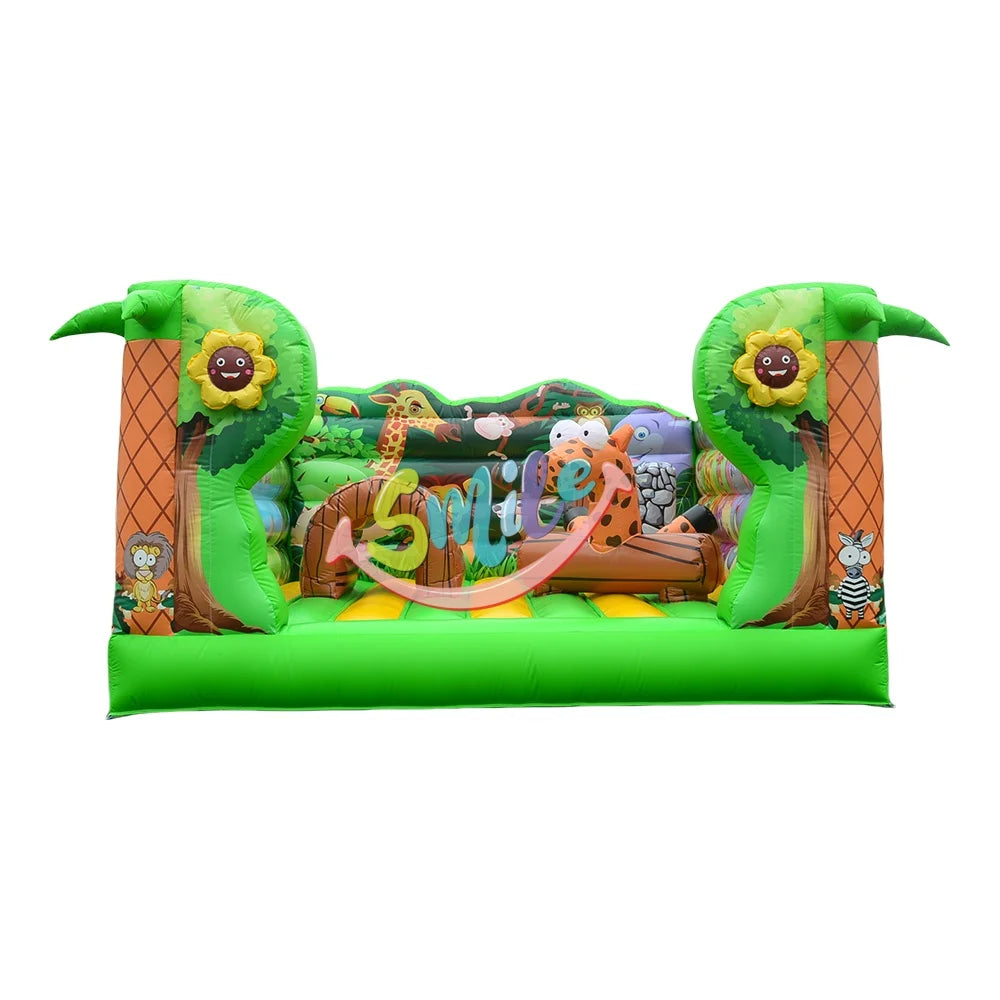Jungle Animals Theme Bouncy Castle Inflatable Bouncer for Children Inflatable Bounce House Cheap Price
