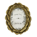 5x7 Oval Picture Frame Vintage Decorative Floral Frame Antique Resin Photo Frame Tabletop and Wall Decor Retro Gallery Art