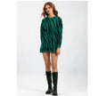 Wholesale Women New Zebra Pattern Fashion Knit Pullover Long Sweater Knit Top Autumn Casual Sweater