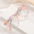 TR Plug-in Frame 82044 New Style Cat-Eye Frame Glasses Two-color Frame Fashionable Anti-Blue Light Computer Glasses 2025