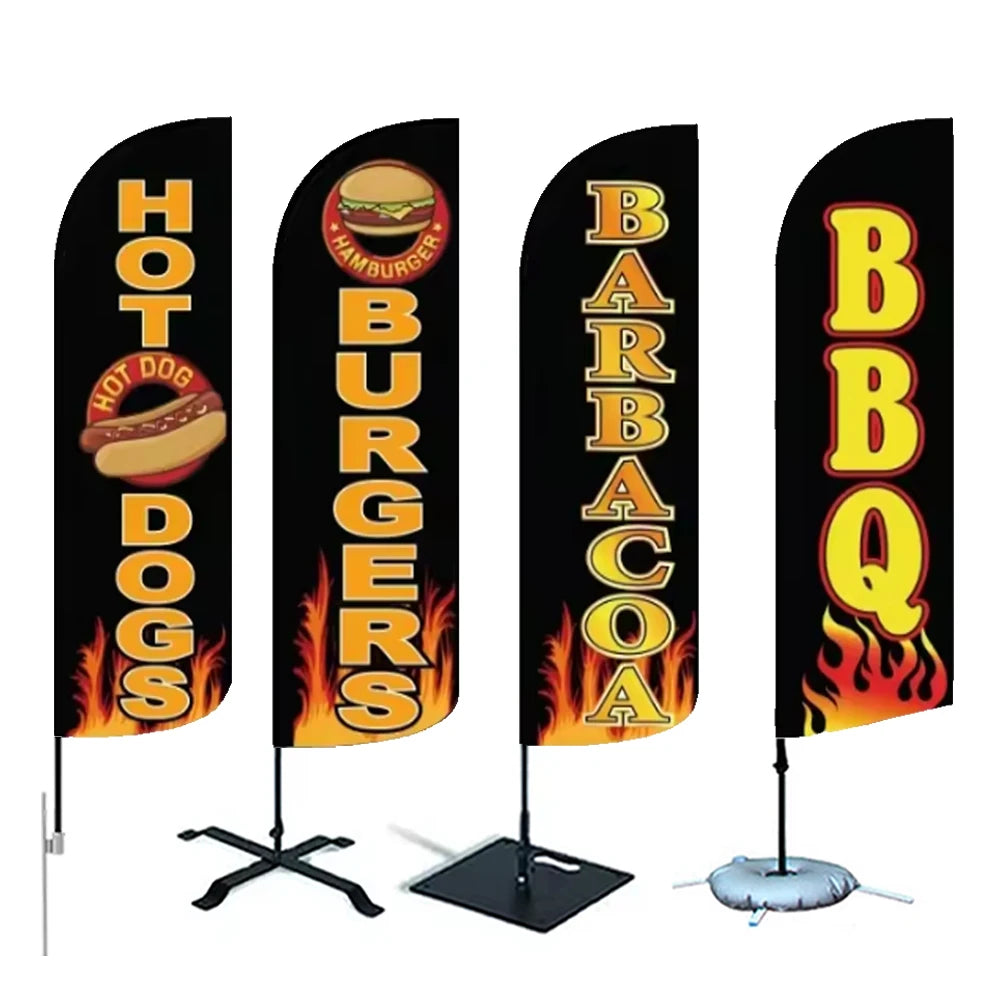 Open House Sale Custom Beautify Hairdressing Feather Flag Banner Car Wash Advertisement 'Cash for Now' Promotional Flags Banners