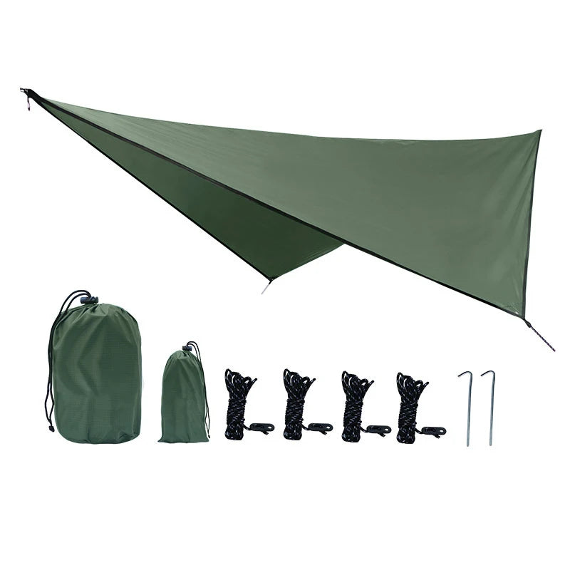 Best Quality Camouflage Hammock Rain Fly Waterproof 360*290cm  Tent Tarp for Hiking Traveling