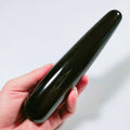 HZ Promotional Black Obsidian Crystal Wands Natural Stone Yoni Healing Crystal Dildo Penis Massage Yoni Wand Natural Crystals