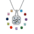 DDC31 High Quality Zirconia Fashion Pendant for Necklace Jewelry Gift 925 Sterling Silver Birthstones Pendant Charms for Women
